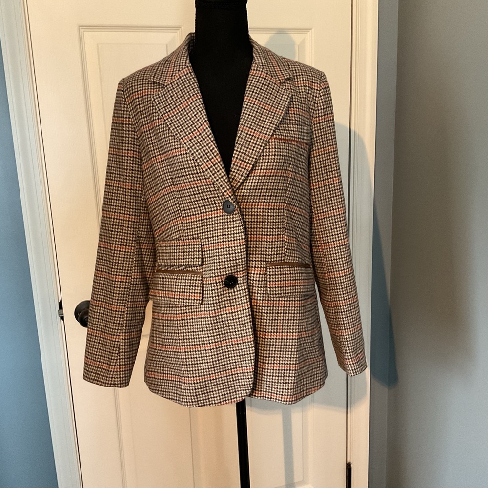Women's Classic Checkered Blazer
